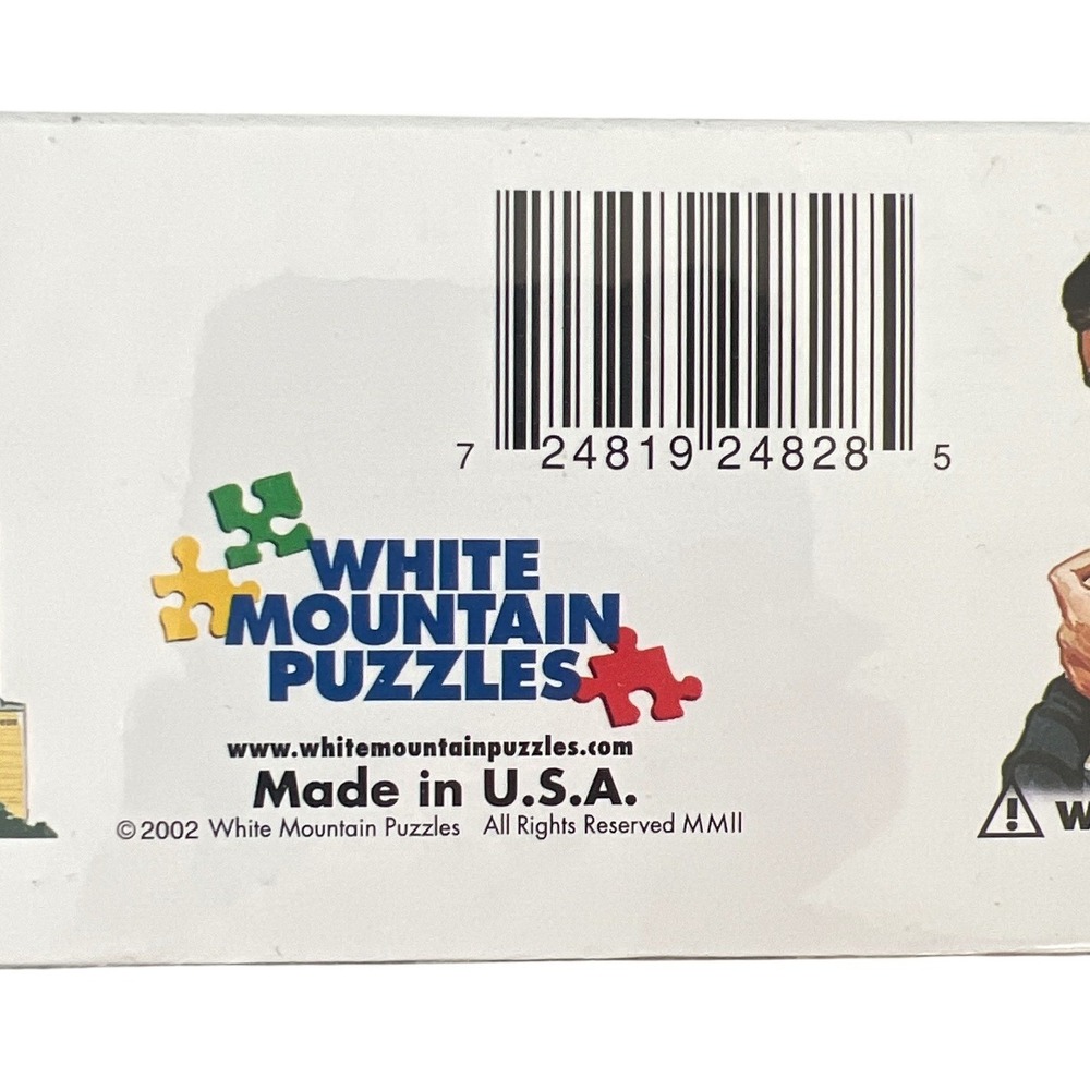 White Mountain Puzzles Illinois 1000 Piece Jigsaw Puzzle Land of Lincoln 2002 - Picture 3 of 3